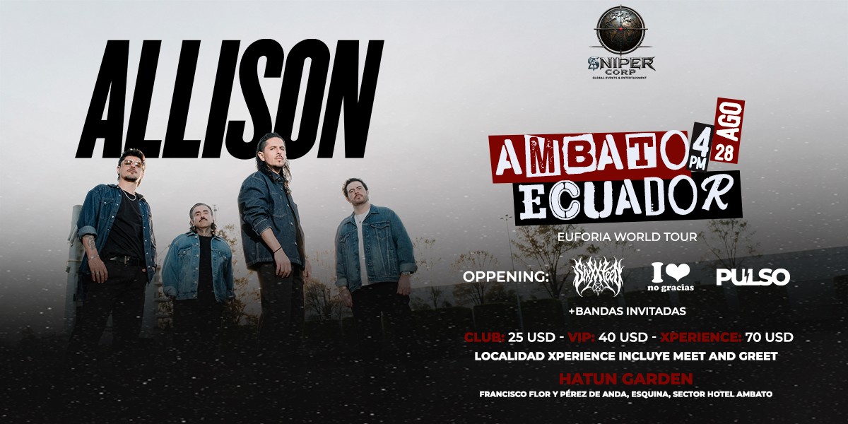 ALLISON TOUR EUFORIA 2026 AMBATO