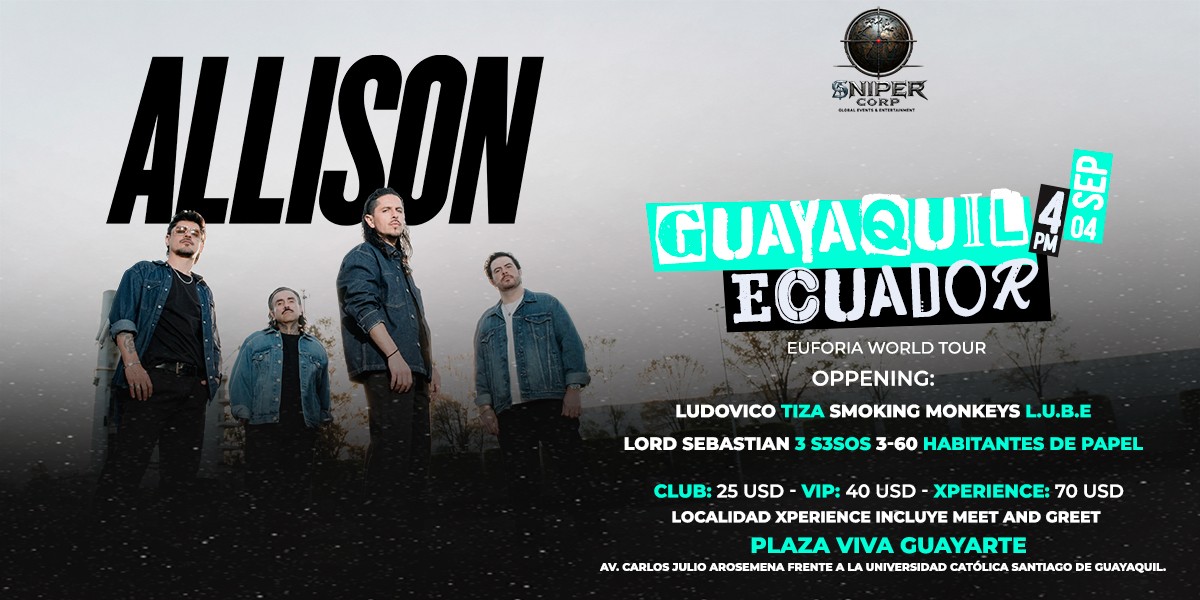 ALLISON TOUR EUFORIA 2026 GUAYAQUIL
