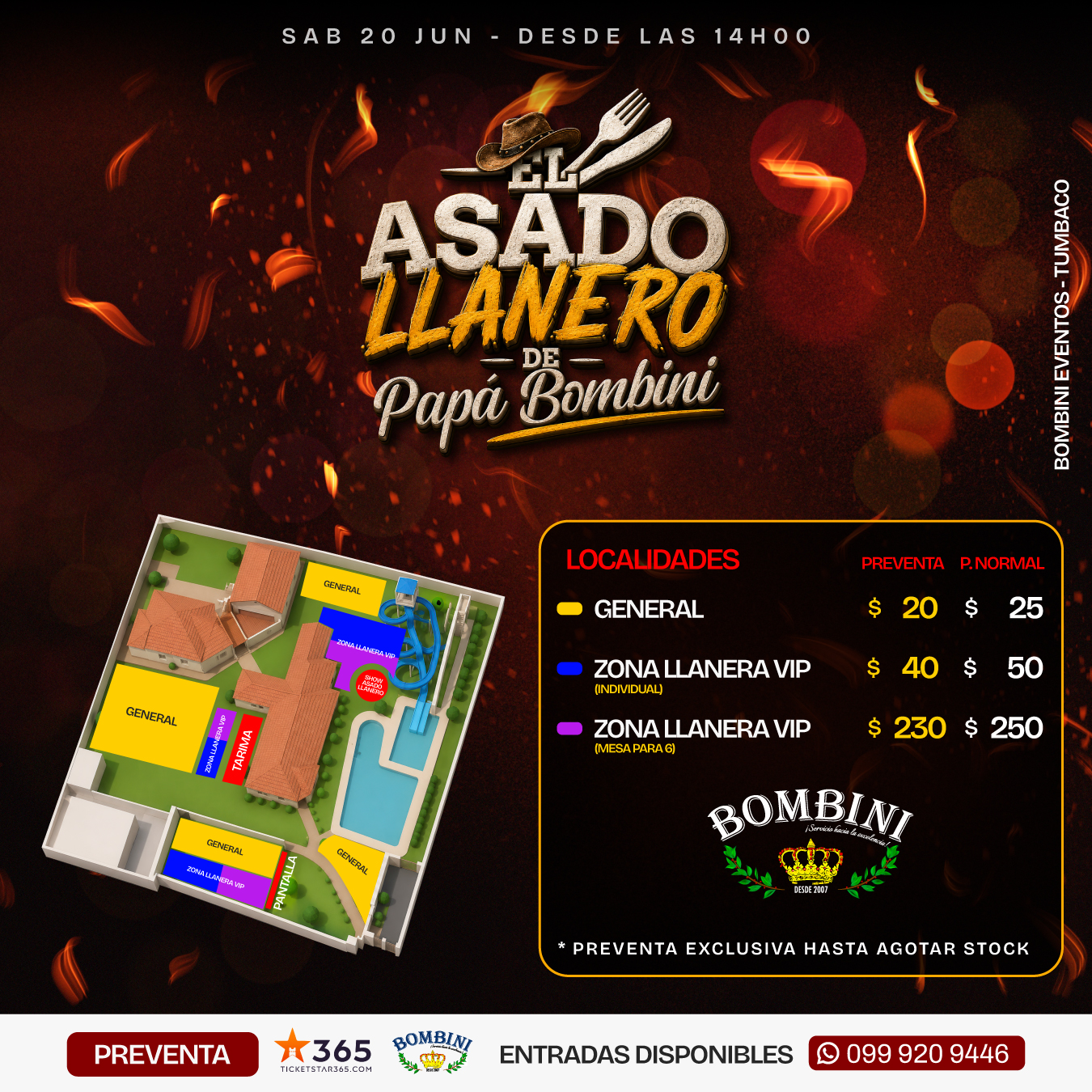 Mapa del evento