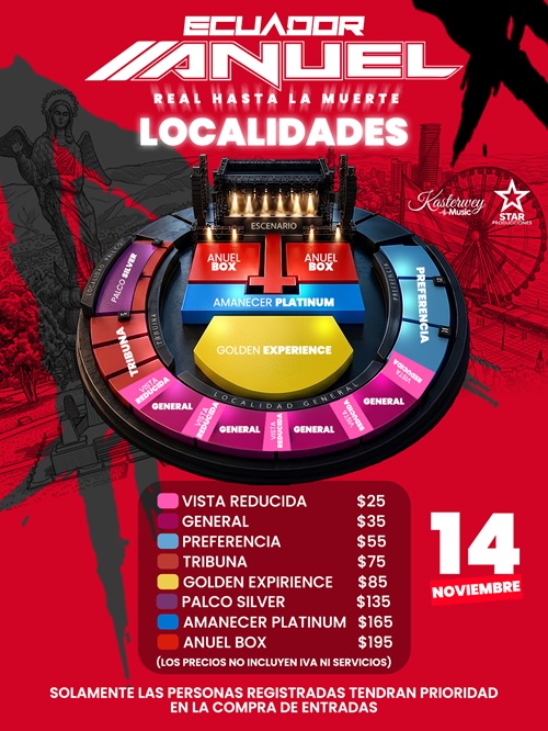 Mapa del evento