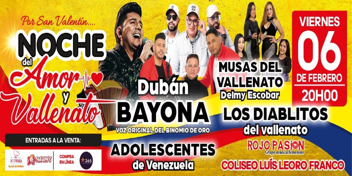 NOCHE DEL AMOR Y VALLENATO